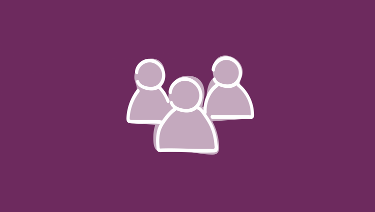 Nursing group icon purple