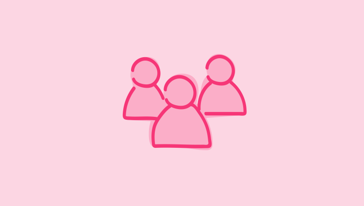 Group icon light pink